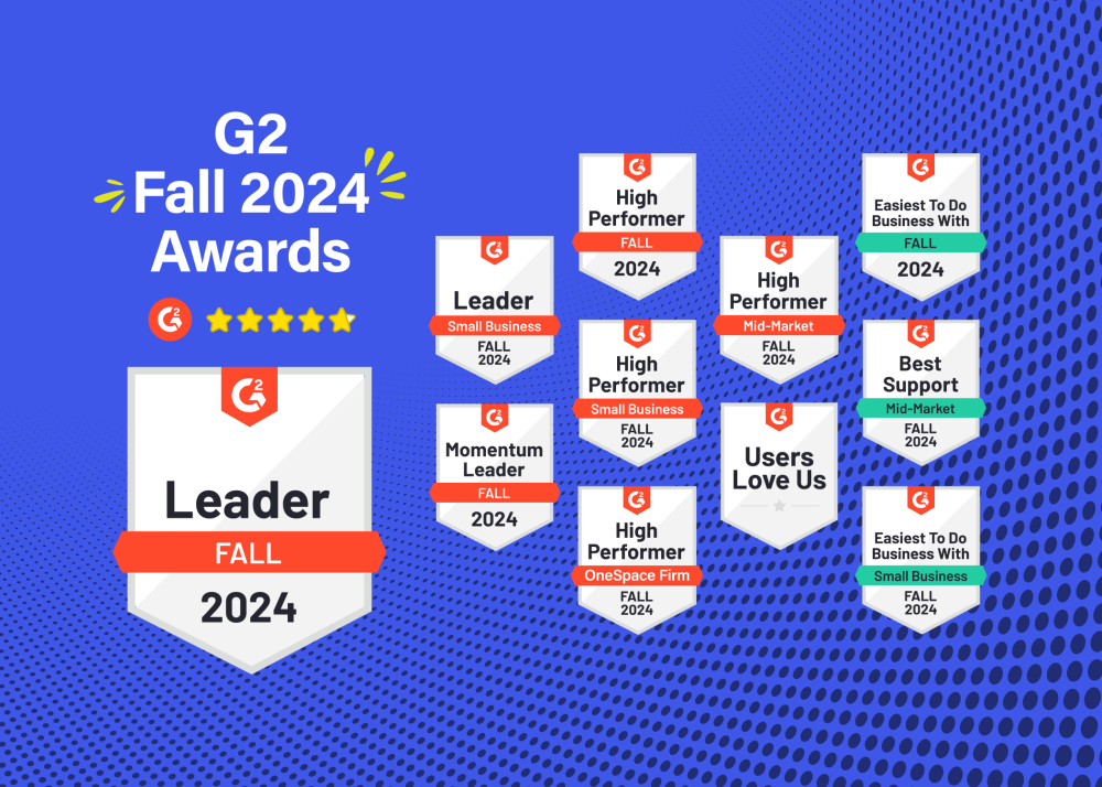 Fall 2024 G2 badges